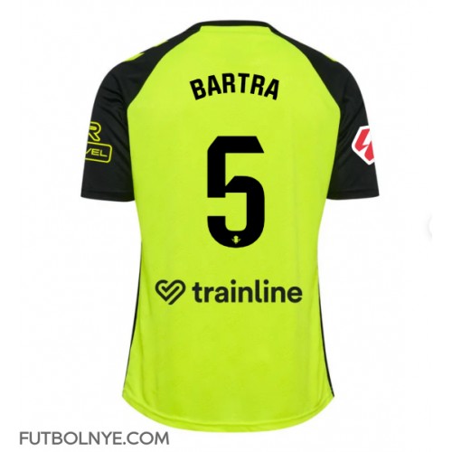 Camiseta Real Betis Marc Bartra #5 Visitante Equipación 2024-25 manga corta